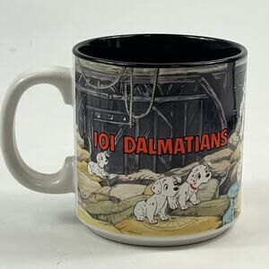 Disney 101 Dalmatians Ceramic Mug Made In Japan Black Interior 11oz Gift Coffee